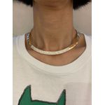 Colar Choker Zircônia Lesprit 6011802 Dourado Cristal