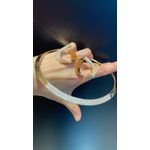 Colar Choker Zircônia Lesprit 6011802 Dourado Cristal