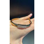 Pulseira Bracelete Zircônia Lesprit 6013408 Dourado Cristal