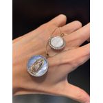 Colar Nossa Senhora Zircônia Lesprit 6813724 Dourado Madrepérola
