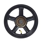 Aro 14" x 2.50 (10-2.50/2.75) Dianteiro Liga Leve Aço Freio Tambor 110mm Cor: Preto