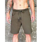 Bermuda Masculina Lisa com Cós de Amarração