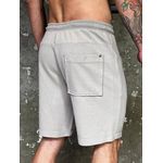 Bermuda Masculina Lisa com Cós de Amarração