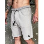 Bermuda Masculina Lisa com Cós de Amarração