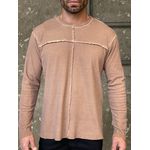 Blusa Masculina Estonada com Costuras Expostas