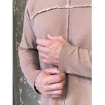 Blusa Masculina Estonada com Costuras Expostas
