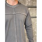 Blusa Masculina Estonada com Costuras Expostas