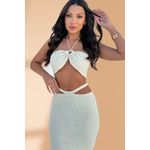 Conjunto Tricot Daria Creme