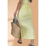 Vestido Tricô Amarelo Lila