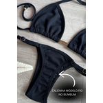 Biquíni Marquinha de Fita Preto Textura