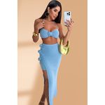 Conjunto Tricot Emma Azul