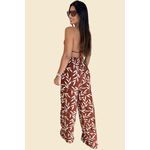 Calça Pantalona Estampada Malia