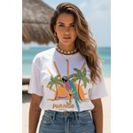 Camiseta Feminina Paraiso Tropical