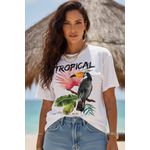 Camiseta Feminina Tropical