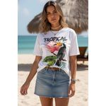 Camiseta Feminina Tropical