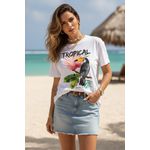 Camiseta Feminina Tropical