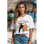 Camiseta Feminina Tuca Flor