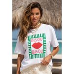Camiseta Feminina Bisou Bisou