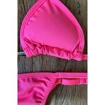 Biquíni Cortininha Marquinha de Fita Azul Rosa Chicelete Finy