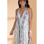 Vestido Seda Encanto Tropical