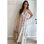 Vestido Seda Encanto Tropical