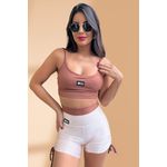 Conjunto Fitness Impulse Marrom e Nude