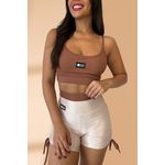 Conjunto Fitness Impulse Marrom e Nude