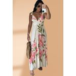 Vestido Viscose Flor