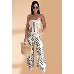 Calça Pantalona Bege Mandy