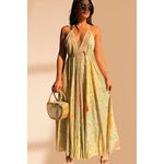 Vestido Lenço Longo Amarelo