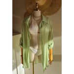 Saída de Praia Camisa Básica Verde Menta
