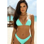 Biquíni Cortininha Larissa Fio Verde Água