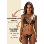 Biquíni Argolas Dourada Lurex Tunísia 