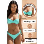 Biquíni Meia Taça Bojo Verde Água