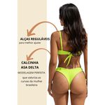 Biquíni Meia Taça Aro Bojo Amarelo Neon