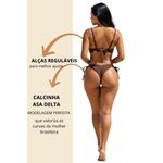Biquíni Meia Taça Marrom