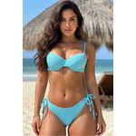 Biquíni Meia Taça Bojo Asa Delta Azul Bebê