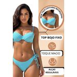 Biquíni Meia Taça Bojo Asa Delta Azul Bebê