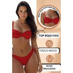 Biquíni Meia Taça Aro Bojo Vermelho