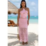 Vestido Tricot Modal Flor do Caribe