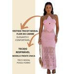 Vestido Tricot Modal Flor do Caribe
