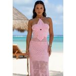 Vestido Tricot Modal Flor do Caribe