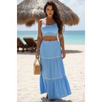 Conjunto Azul Viscose