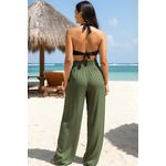 Calça Pantalona Verde Musgo Malia