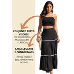 Conjunto Preto Viscose