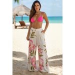 Calça Pantalona Rosas