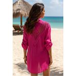 Saída de Praia Camisa Iara Pink