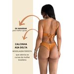 Biquíni Meia Taça Caramelo Bege Duplo