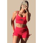 Conjunto Fitness Canelado Vermelho