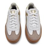 Tênis Feminino Casual Mika Branco e Dourado